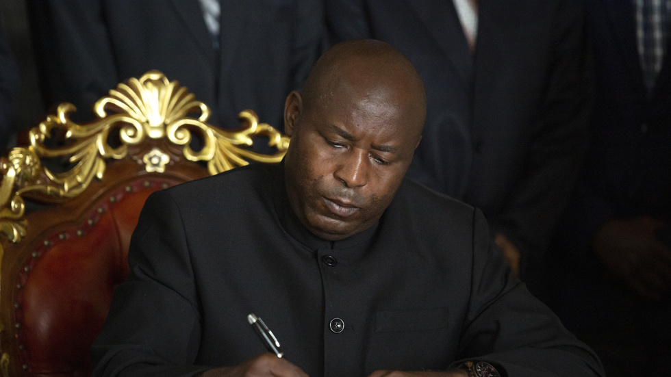 Burundis president Evariste Ndayishimiye. Arkivbild.