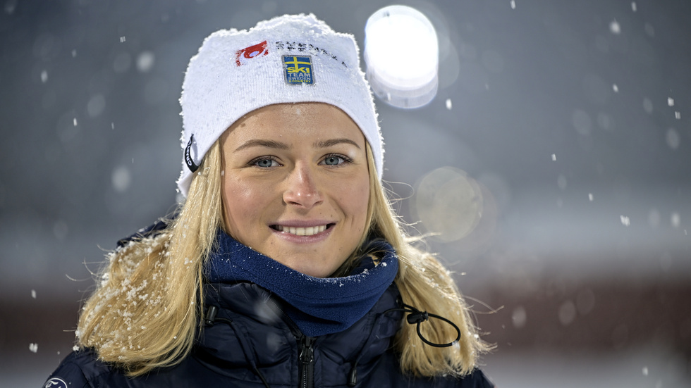 Frida Karlsson i Östersund inför helgens världscuptävlingar.