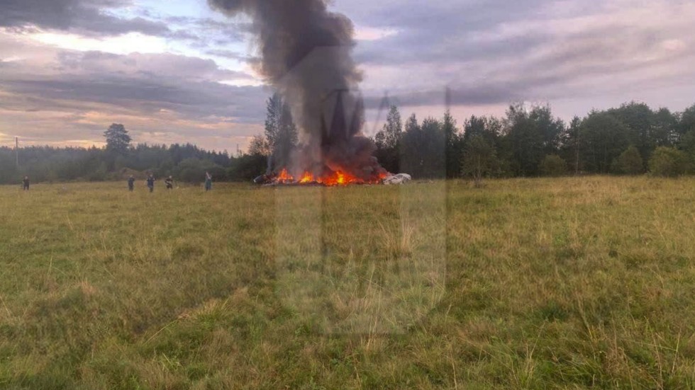 Bilden som påstås vara tagen vid olycksplatsen.