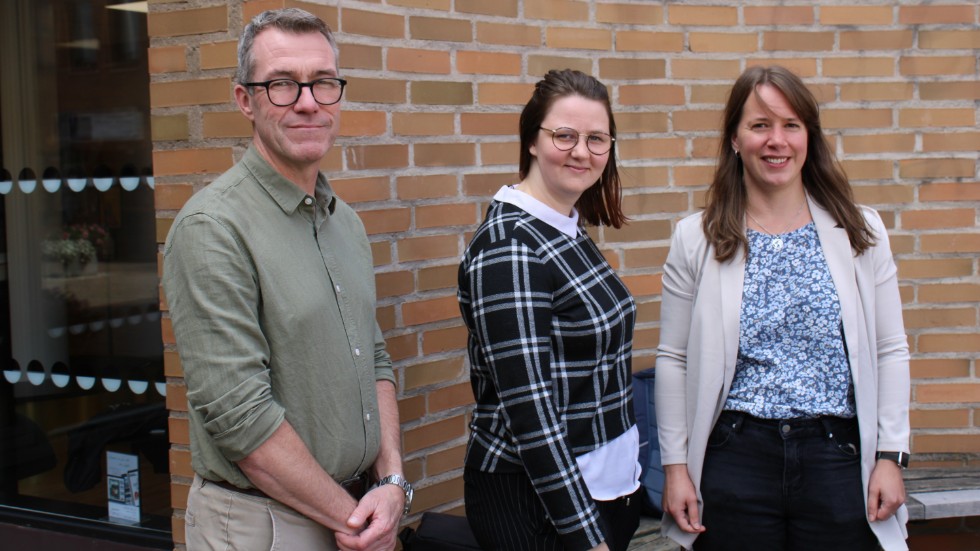 Anders Degerman, Tess Rikardsson och Anja Persson är tre av de som är med i kommunens arbetsgrupp för HBTQIA-frågor.