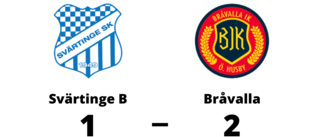 Bråvalla besegrade Svärtinge B på bortaplan