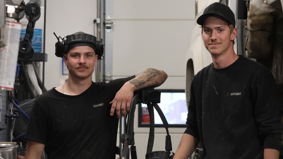 Albin och Isak Knutsson kommer jobba tillsammans på pappa Anders företag. Det gemensamma intresset för bilar stärkte brödernas relation.