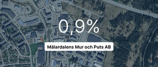 Ingen hade större omsättning än Mälardalens Mur och Puts AB