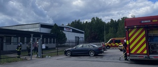 Räddningstjänsten larmades till brand i industribyggnad