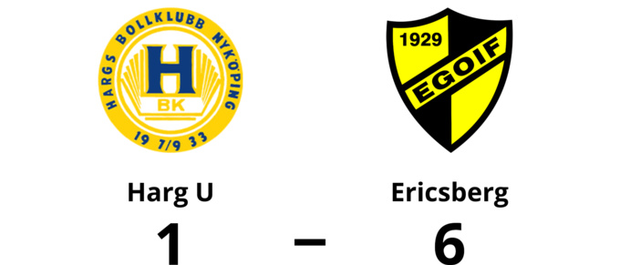 Hemmaförlust för Harg U - 1-6 mot Ericsberg