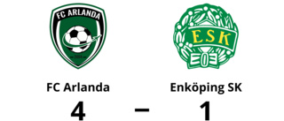Förlust för Enköping SK i toppmötet med FC Arlanda