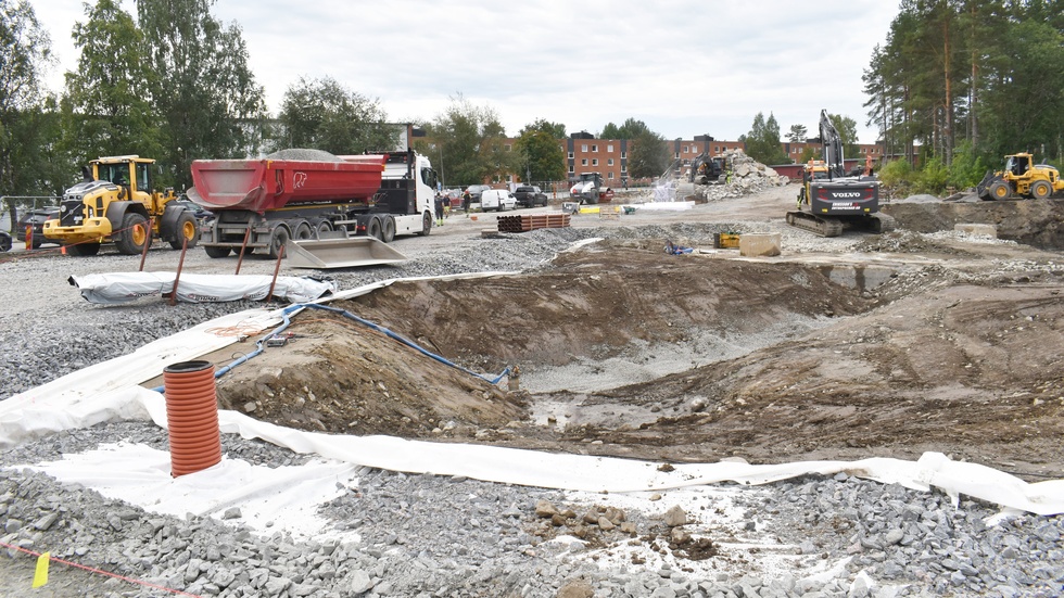 Work has begun on new apartments in north-east Skellefteå.