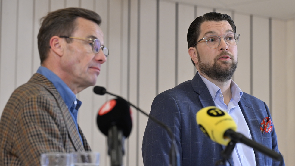 Ulf Kristersson (M) och Jimmie Åkesson (SD). Den ena bryr sig inte om den andra.