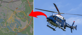 Därför flög polishelikoptern över Katrineholm