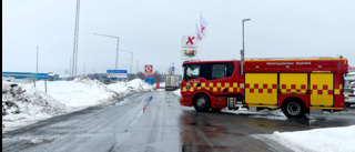 I DAG: Brand utanför bensinstation i Skellefteå