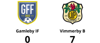 Gamleby IF chanslöst mot Vimmerby B