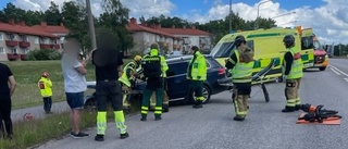 En person förd till sjukhus efter trafikolycka i Finspång