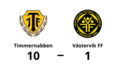 Västervik FF utklassat av Timmernabben borta - med 1-10