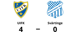 UIFK för tuffa för Svärtinge - förlust med 0-4