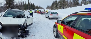 Fem till sjukhus efter trafikolycka i Norrbotten