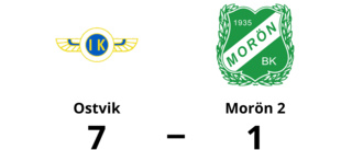 Klar seger för Ostvik - vann med 7-1 mot Morön 2