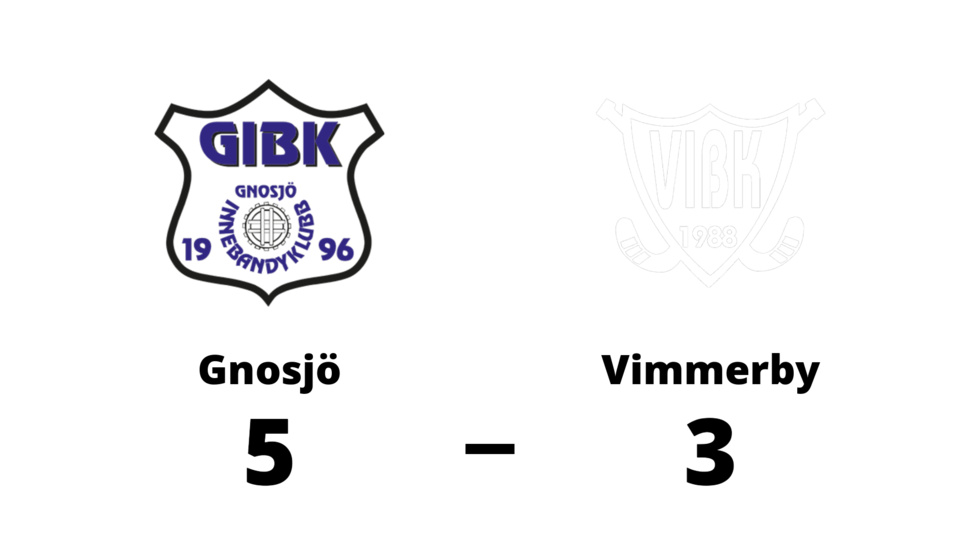 Gnosjö IBK vann mot Vimmerby IBK