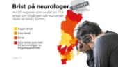 Brist på neurologer slår mot folksjukdom