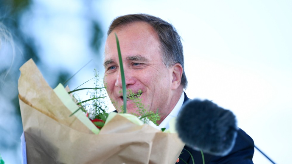 Statsminister Stefan Löfven (S) efter sitt sommartal.