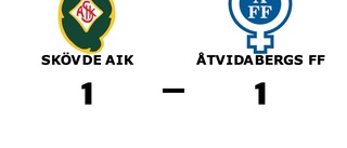 Stark insats när Åtvidabergs FF tog poäng borta mot Skövde AIK