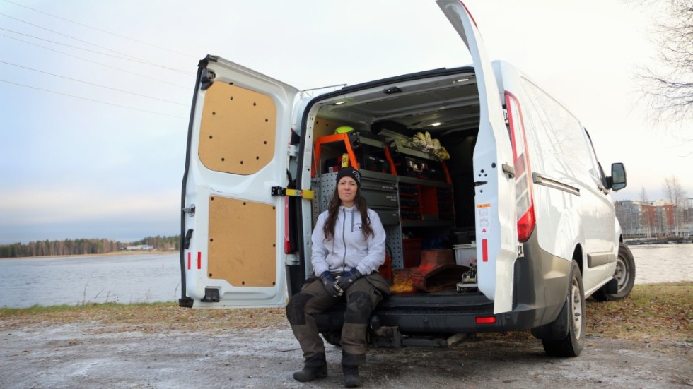 Gabriella Olofsson flyttade nyligen hem till Piteå igen efter att ha bott på andra orter i flera år. Nu storsatsar hon på det nystartade företaget Norrlandsservice svets och propeller.