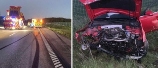 Körde i 160 km/h in i annan bil - åtalas