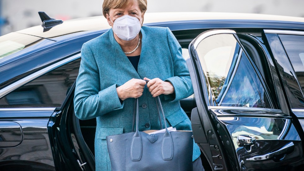 Stämningen bland Angela Merkels kristdemokrater är ansträngd efter munskyddsskandalen, som många befarar ska stjälpa partiet i helgens val. Arkivbild.