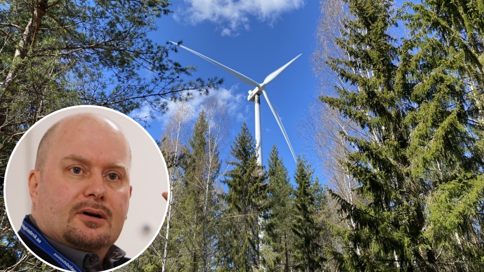 Sverigedemokraternas Dan Larsen förklarar för den oroliga insändarskribenten att SD ville utnyttja det kommunala vetot för att stoppa vindkraftsutbyggnaden.