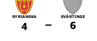 Seger för Svärtinge på bortaplan mot Syrianska