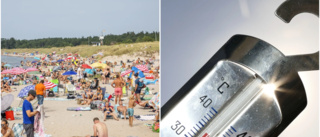 Värmeböljan slog mot Gotland • Här blev det som varmast – och där var temperaturen lägst