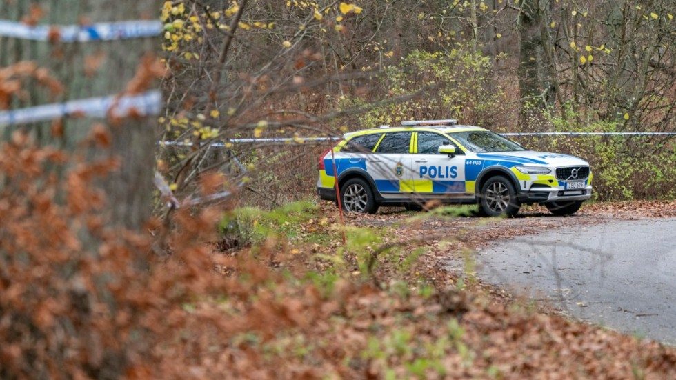 Kvinnan hittades död i ett skogsområde nära Yddingesjön utanför Svedala i november förra året. Nu åtalas maken för mord. Arkivbild