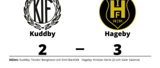 Hageby vann efter Kristian Gerles dubbel