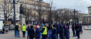 Resebidrag till ukrainare samlades in under manifestation –  "Inte så många som bor i centrum"
