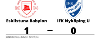 Rami Oraha matchhjälte för Eskilstuna Babylon mot IFK Nyköping U