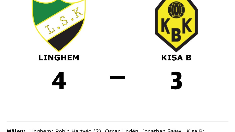 Linghems SK vann mot Kisa BK B