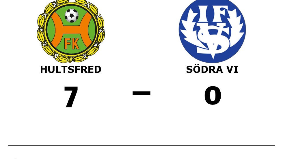 Hultsfreds FK vann mot Södra Vi IF