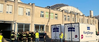 Kungsängen skickade två lastbilar med 120 sängar till Ukraina