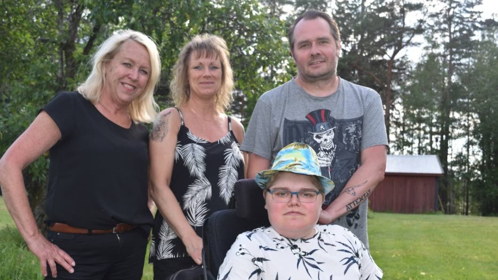 Carita Törn och familjen  Lena, Jörgen och Marcus Aftelöf gör gemensam sak och arrangerar en familjedag till förmån för forskningen kring den sjukdom Marcus har.