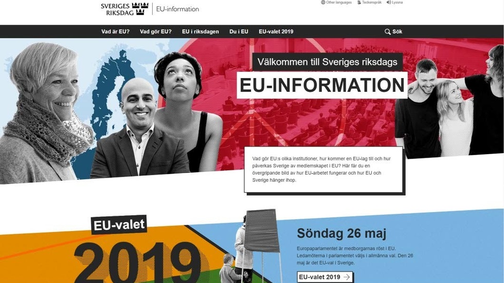 På riksdagens hemsida finns information om hur EU arbetar och hur det påverkar oss här i Sverige.