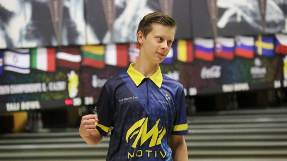 Regerande JEM-mästaren William Svensson från Västervik fick nöja sig med en fin sjunde plats i singelspelet.