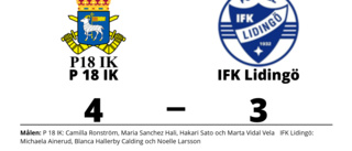 Uddamålsseger när P 18 IK besegrade IFK Lidingö