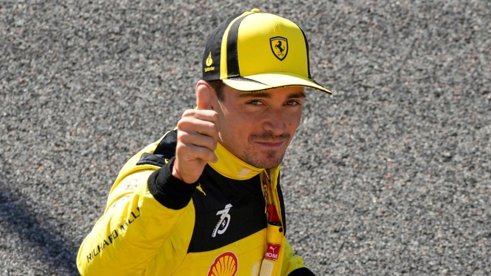 Ferrariföraren Charles Leclerc var snabbast i tidskvalet i Formel 1-kvalet i Monza.