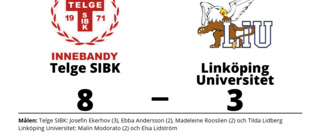 Bottennapp för Linköping Universitet borta mot Telge SIBK