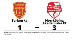 Norrköping Akademiska FF vann trots uppryckning av Syrianska