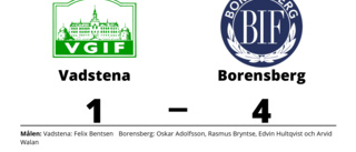 Borensberg segrade mot Vadstena på bortaplan