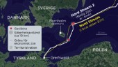Två explosioner intill Nord Stream