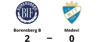 Borensberg B vann hemma mot Medevi