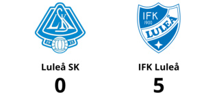 Tre klara poäng för IFK Luleå mot Luleå SK