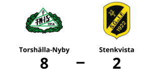 Torshälla-Nyby vann klart hemma mot Stenkvista