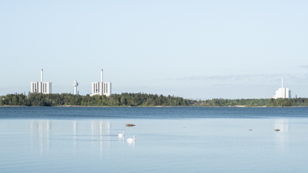 En vy som insändarskribenten inte vill se längs Norrlandskusten. Bilden föreställer Forsmarks kärnkraftsverk.